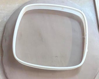 Rounded Square Template Cutter for Pottery