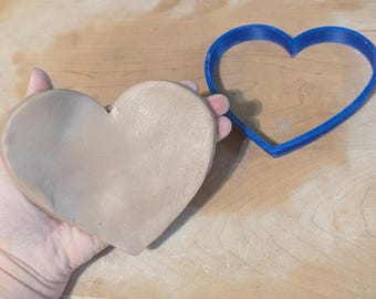 Heart Template Cutter for Pottery | Tools for Hand Building with Clay Slabs