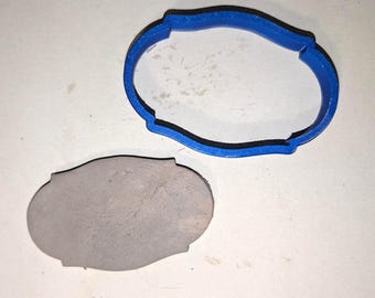 Oval Plaque and Tag Clay Cutter - Slab Building Tool