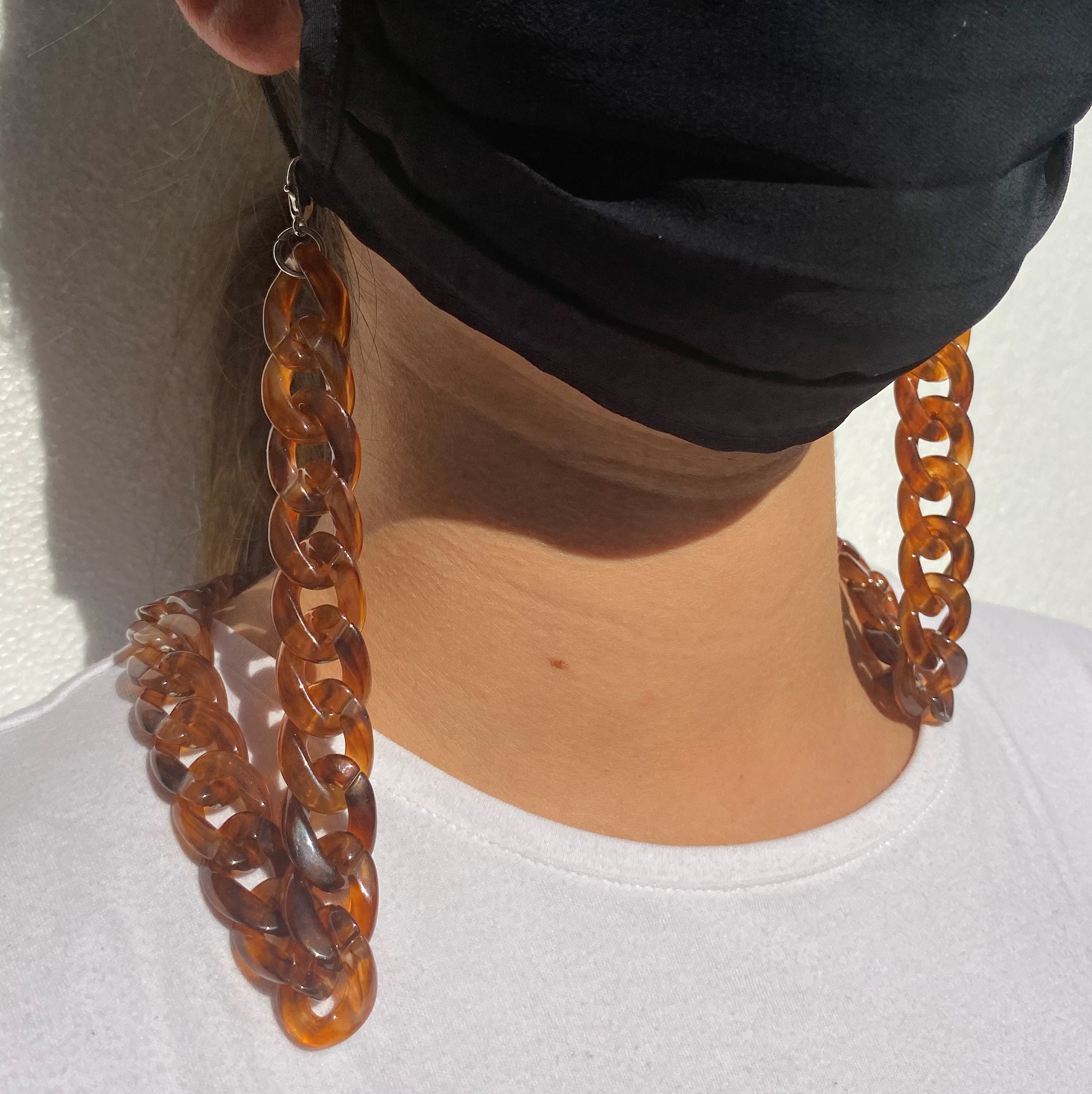 Designer Face Mask chain Chunky mask chain Etsy