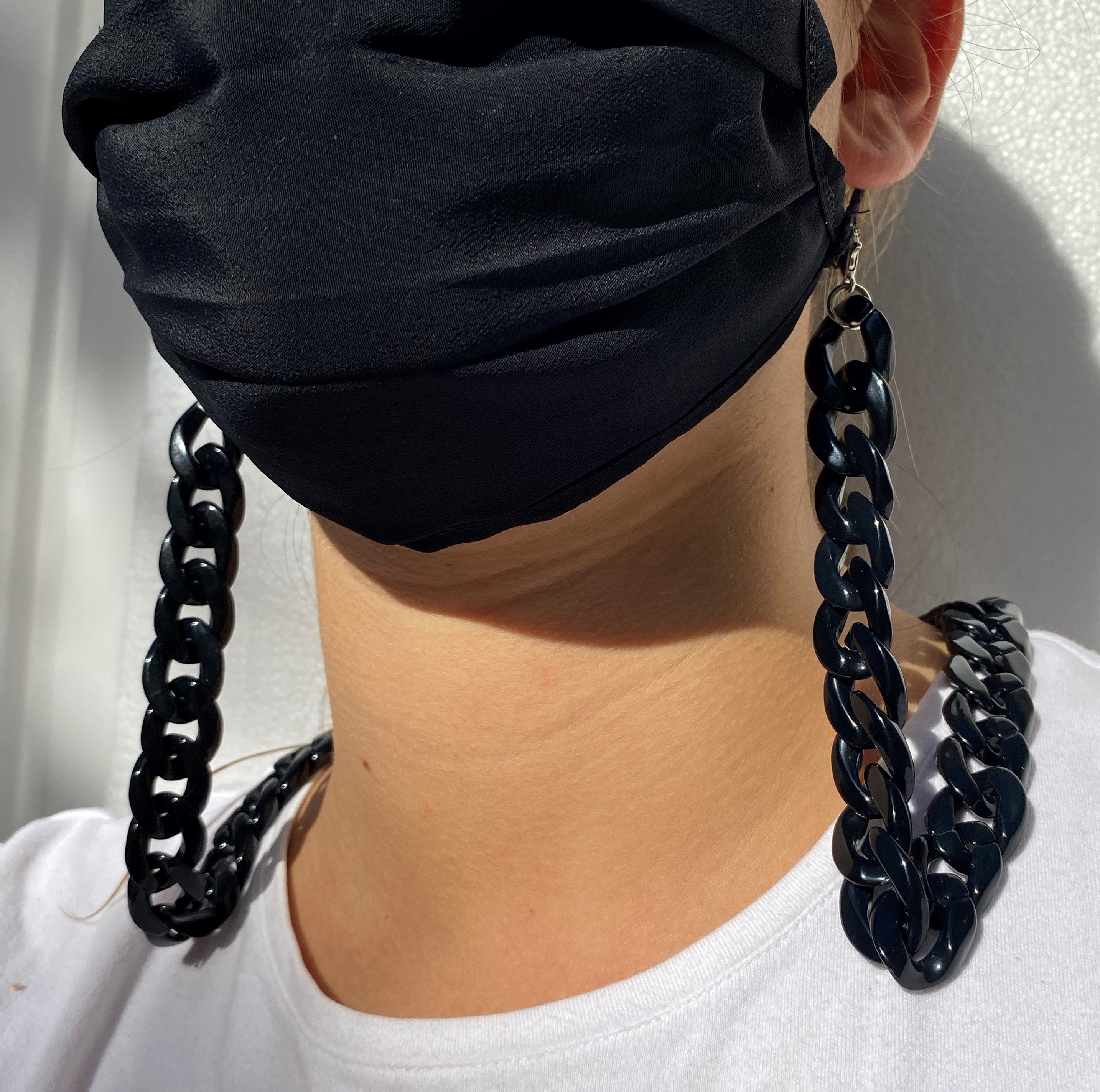 Designer Face Mask chain Chunky mask chain Etsy