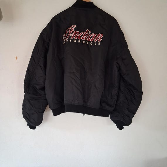 Indian Motorcycle bomber jacket mens biker jacket XL