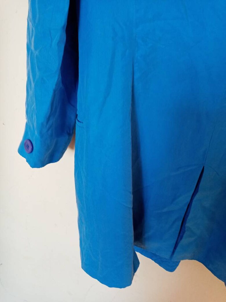 Vintage Blue Silk Blazer 80s Betty Barclay Silk Suit S/M - Etsy Australia