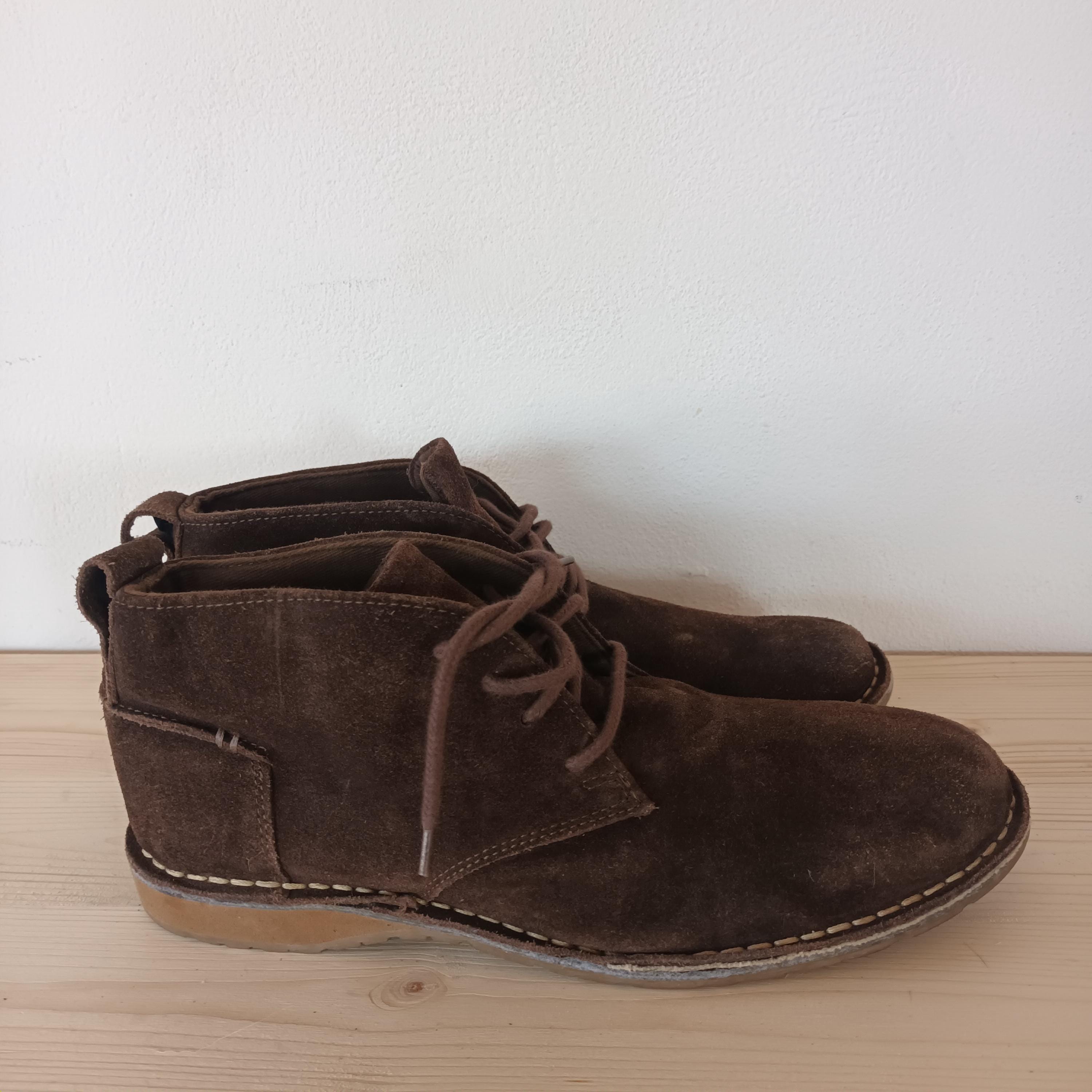 Clarks Originals Men’s Desert Boots Evo Suede Boots Size 8.5M CLARKS DESERT BOOT EVO MEN BLACK SUEDE main image 2