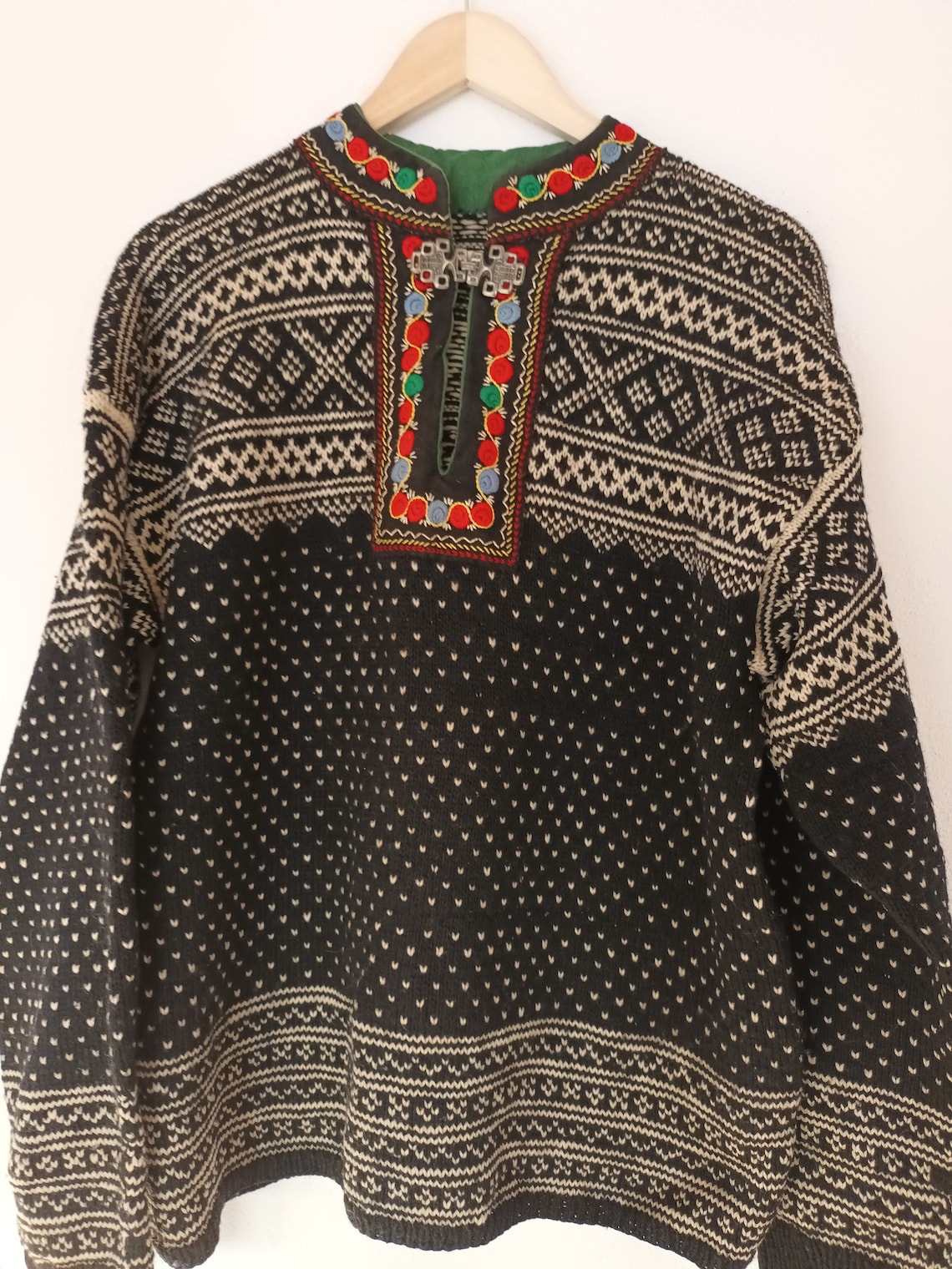 Norway 1963 Black Polyester Men Sweater