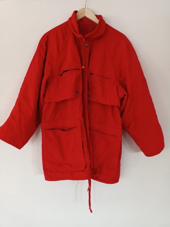 Vintage pennyblack jacket max mara parka red wind… - image 1