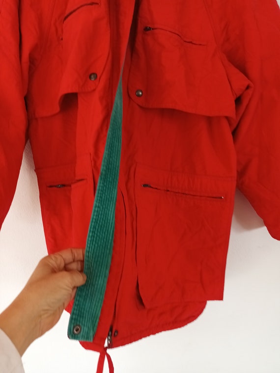 Vintage pennyblack jacket max mara parka red wind… - image 3