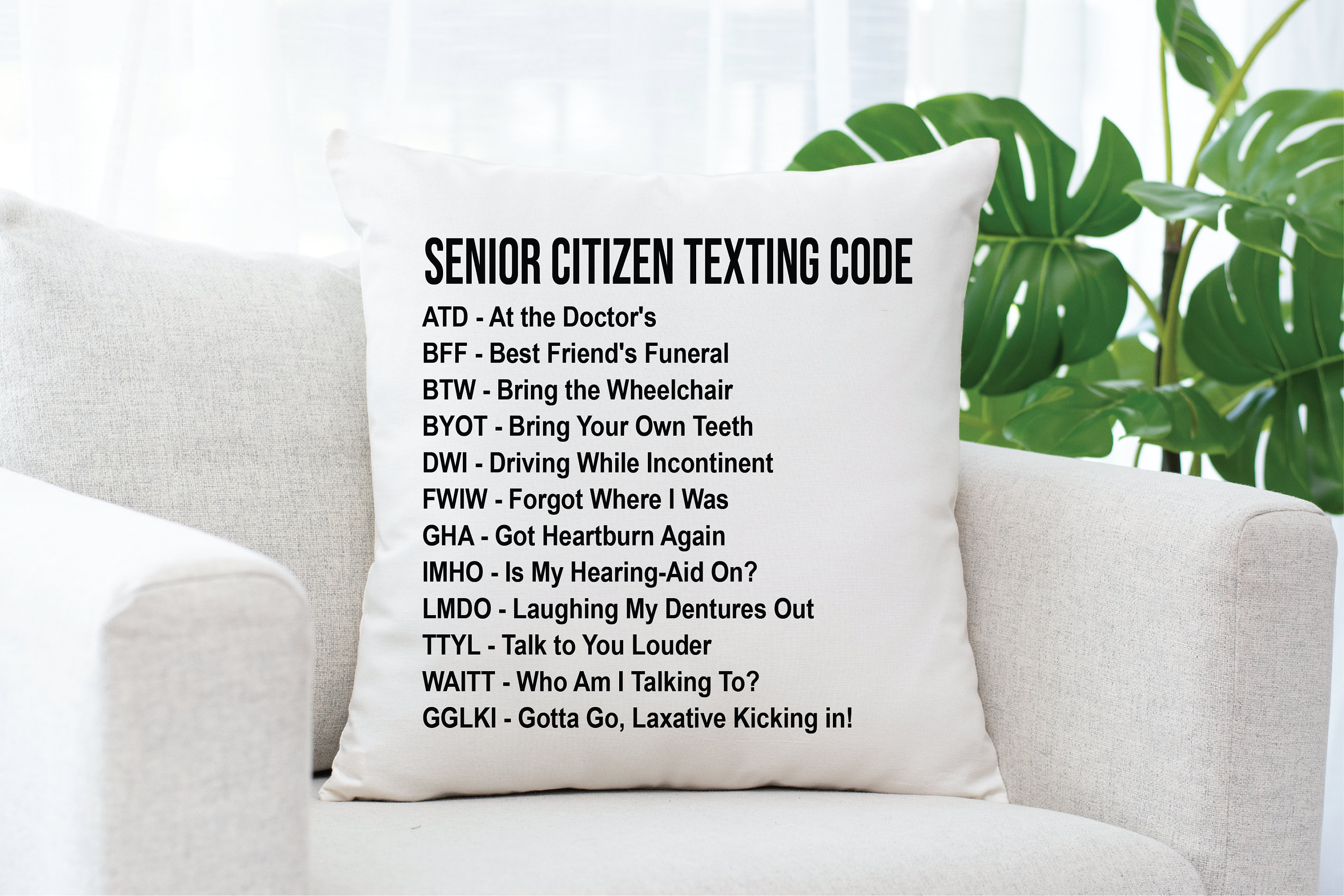 Funny Gag Gifts For Old People Senior Citizen Texting Code Etsy