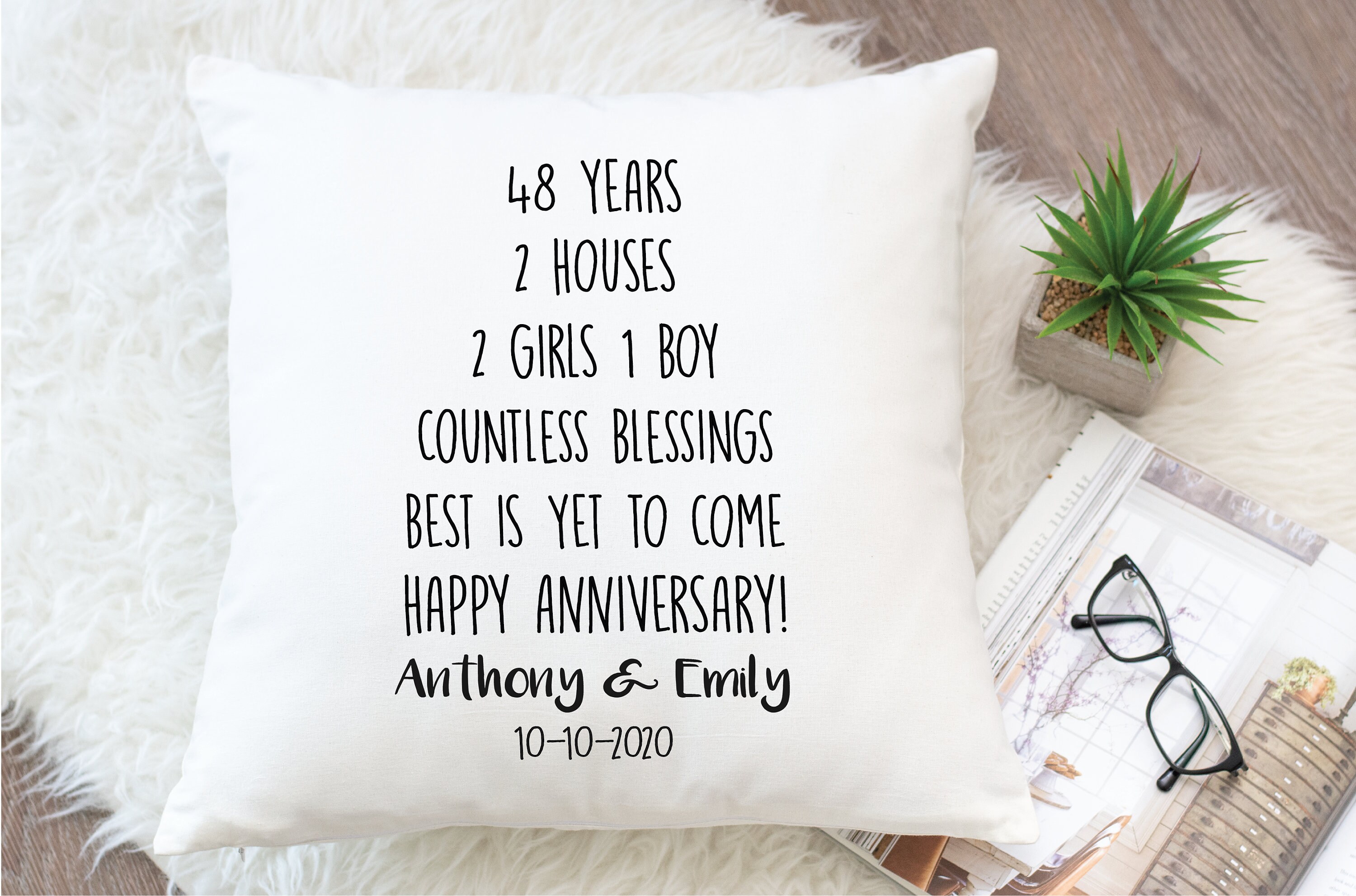 Custom Anniversary Gift 48 Year Wedding Anniversary Gift For | Etsy