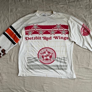 Vintage NHL (Logo 7) - Detroit Red Wings 9 Time Championship T-Shirt 1998  Large – Vintage Club Clothing