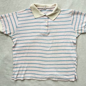 Koszulka polo w paski Vintaged Crop