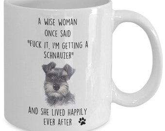 Schnauzer Coffee Mug Water Painting Of A Miniature Schnauzer Mug Dog Cup Gift Idea For A Wise Dog Mom Schnauzer Mom