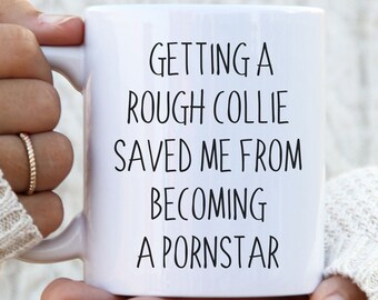 Lustige Rough Collie Tasse, Rough Collie Geschenke, Rough Collie Mama oder Papa Kaffeetasse