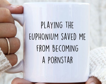 Euphonium Player Coffee Mug, Funny Euphonium Player Gift, Present for a Euphonium Musician, Men, Women, Him or Her