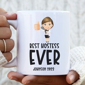 Hostess mug, hostess personalised gift idea, personalized gift for hostess