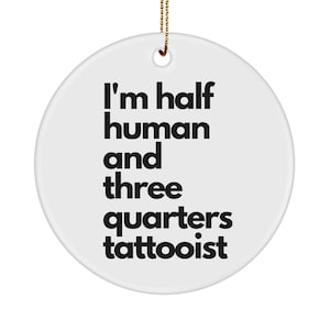 Tattoo artist ornament, tattooist gifts, tattoo artist gifts, gifts for tattoo artists, for men, women