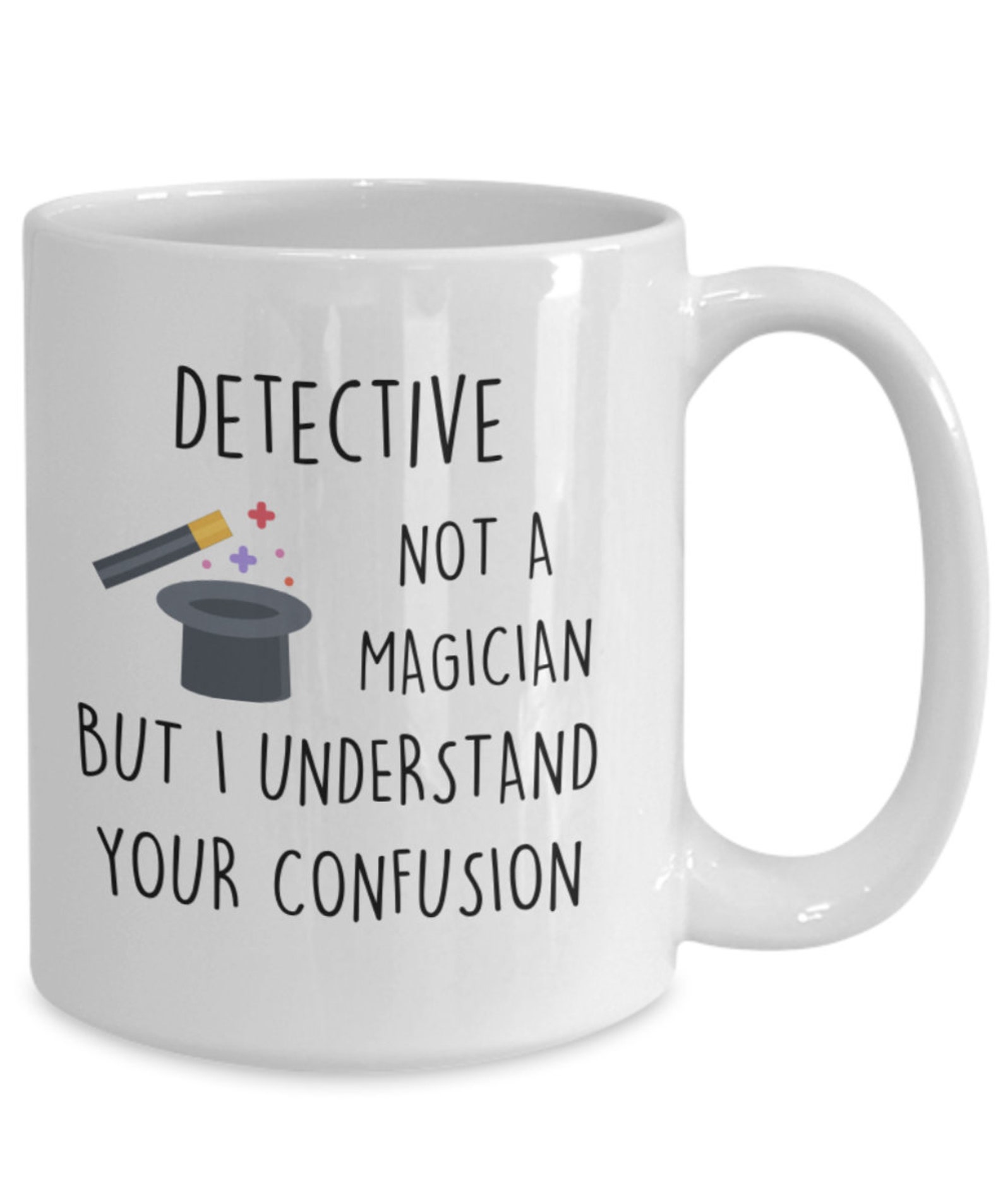 Funny Detective Mug Coffee Cup Gift Idea for Crime Etsy