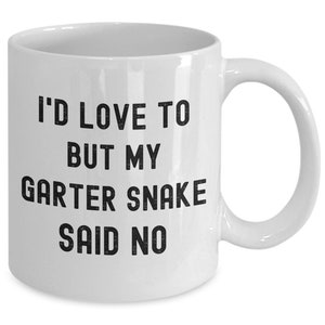 Caneca de cobra-liga, ideia engraçada de presente para uma xícara de café de réptil para um proprietário e amante de uma cobra-liga