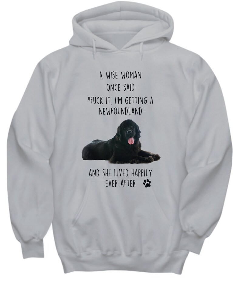 T-shirt Terranova, maglietta a maniche lunghe, felpa, felpa con cappuccio o tshirt premium, divertenti idee regalo terranova per una mamma cane, mamma terranova immagine 8