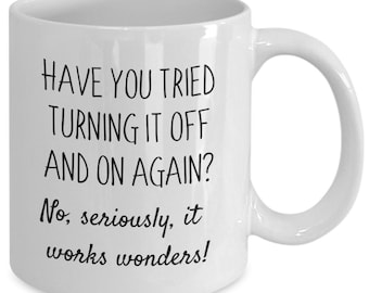 Tech Support Computer Geek Funny Techie Gift Idea Coffee Mug
