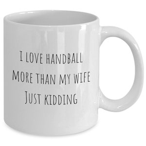 Handball coffee mug, handball player gift, funny handball gift for him, for her
