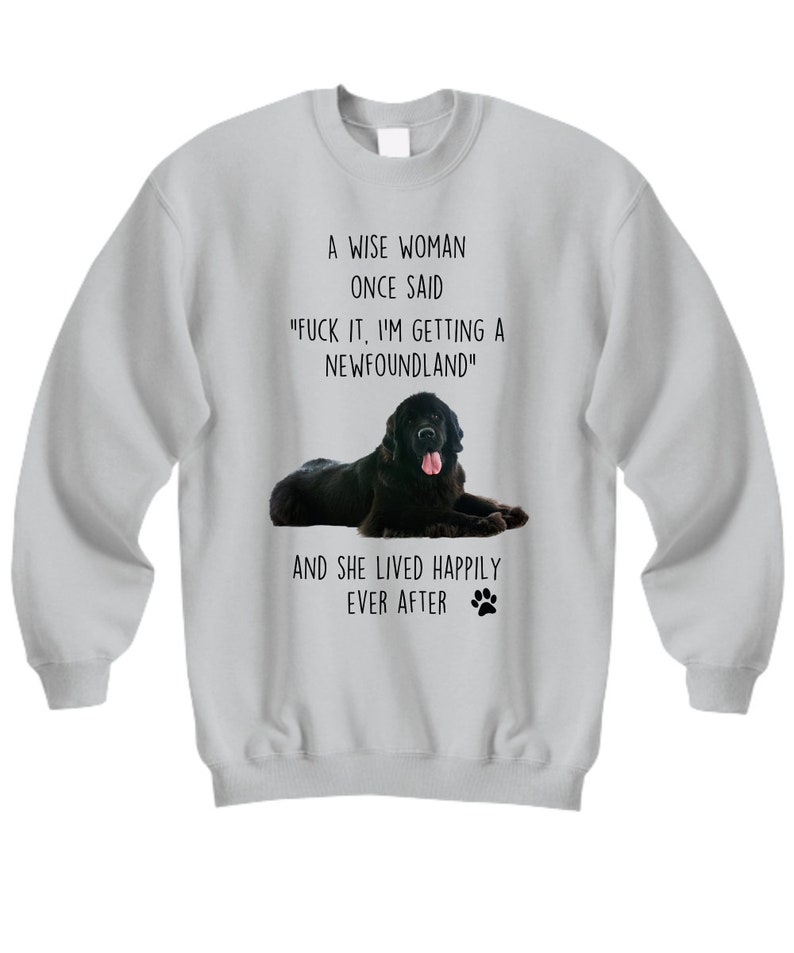 T-shirt Terranova, maglietta a maniche lunghe, felpa, felpa con cappuccio o tshirt premium, divertenti idee regalo terranova per una mamma cane, mamma terranova immagine 6
