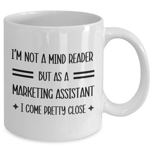 Funny Marketing Assistant Mug, Assistant of Advertising Gift for Men, Women, Marketer Assist Coffee Cup