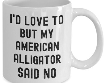 American Alligator Tasse, lustige Kaffeetasse Geschenkidee für einen amerikanischen Alligator Liebhaber