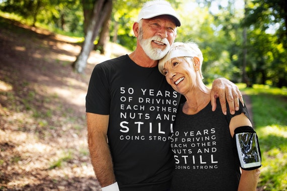 5oth anniversary gifts 50yh anniversary unisex t-shirt happy 50th anniversary gift 50 year wedding anniversary gift idea for parents, couple