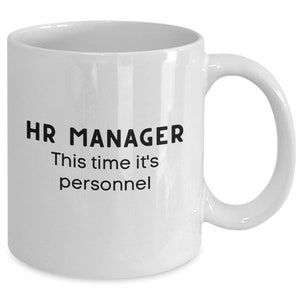 Hr manager mug funny human resources manager coffee cup gift idea new job or employment present