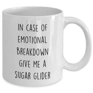 Funny sugar glider mug coffee cup gift idea for sugar glider lover sugar glider owner