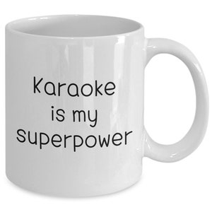 Funny karaoke mug, karaoke coffee cup gift idea for a karaoke singer, karaoke lover