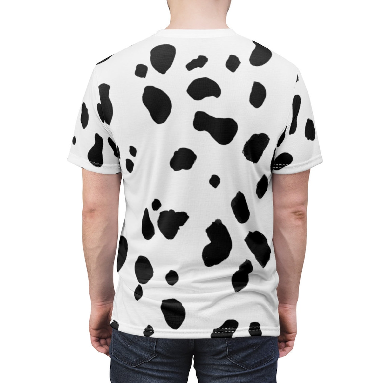 Halloween Unisex Shirt Dalmatian Print T shirt Animal Etsy