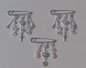 ¡Alfileres de bolsas con cuentas!