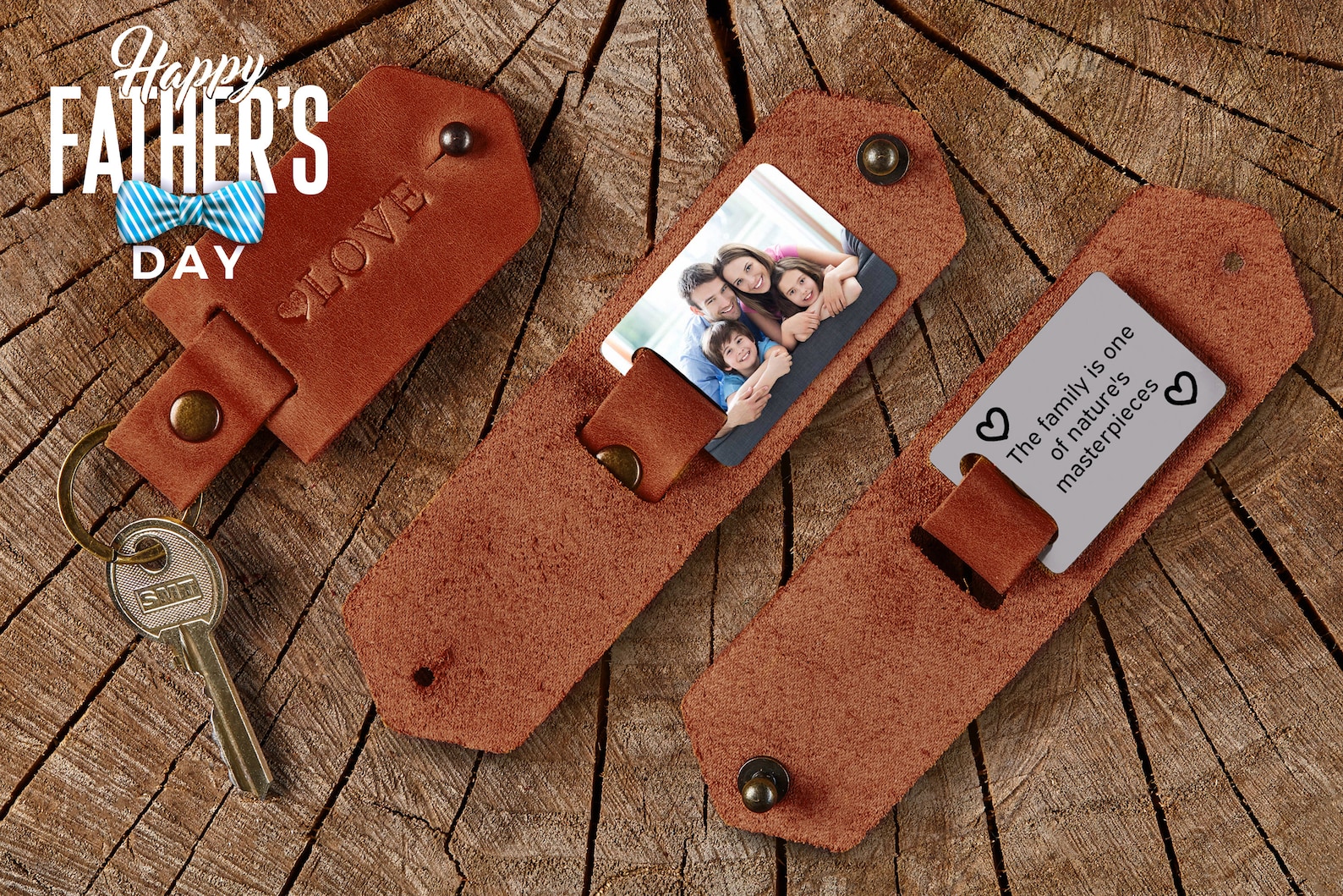 Leather gift personalized leather gift with engraved initials Etsy