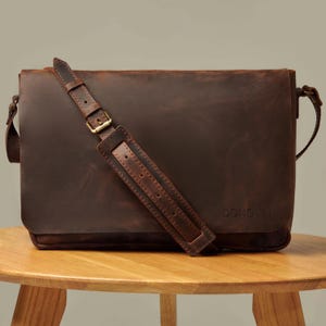 Porte-documents en cuir pour homme, sac à bandoulière pour homme, sac à bandoulière pour homme, sac messager pour ordinateur portable, sac en cuir pour homme pour le travail, cadeau d'anniversaire pour homme