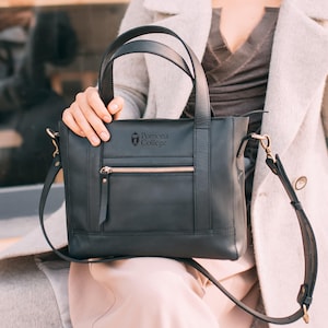 Custom logo bag, leather laptop bag for women, womens briefcase, office bag for her, handmade bag with name engraved, leather satchel