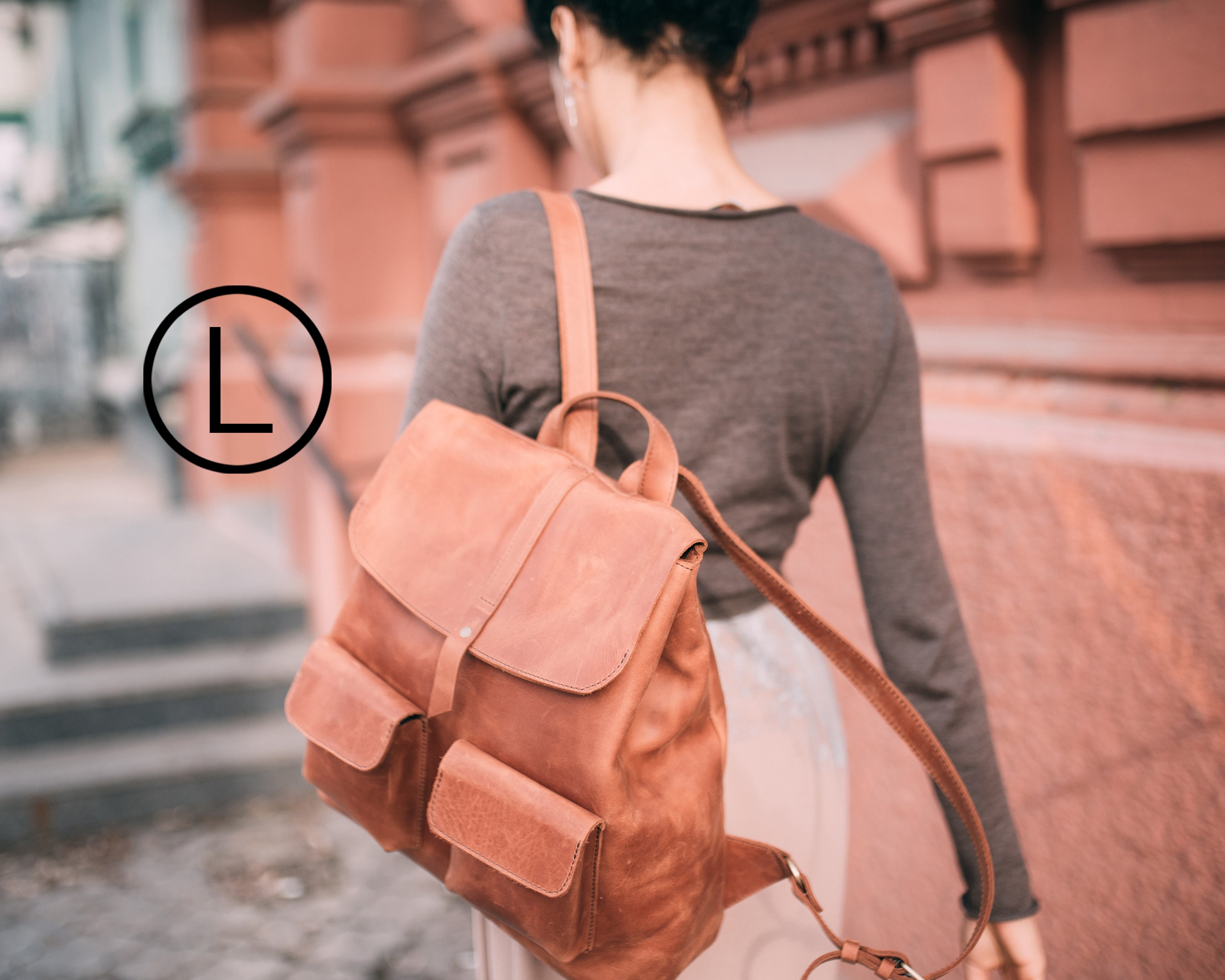 Large Backpack for Women Backpack With Monogramm Etsy