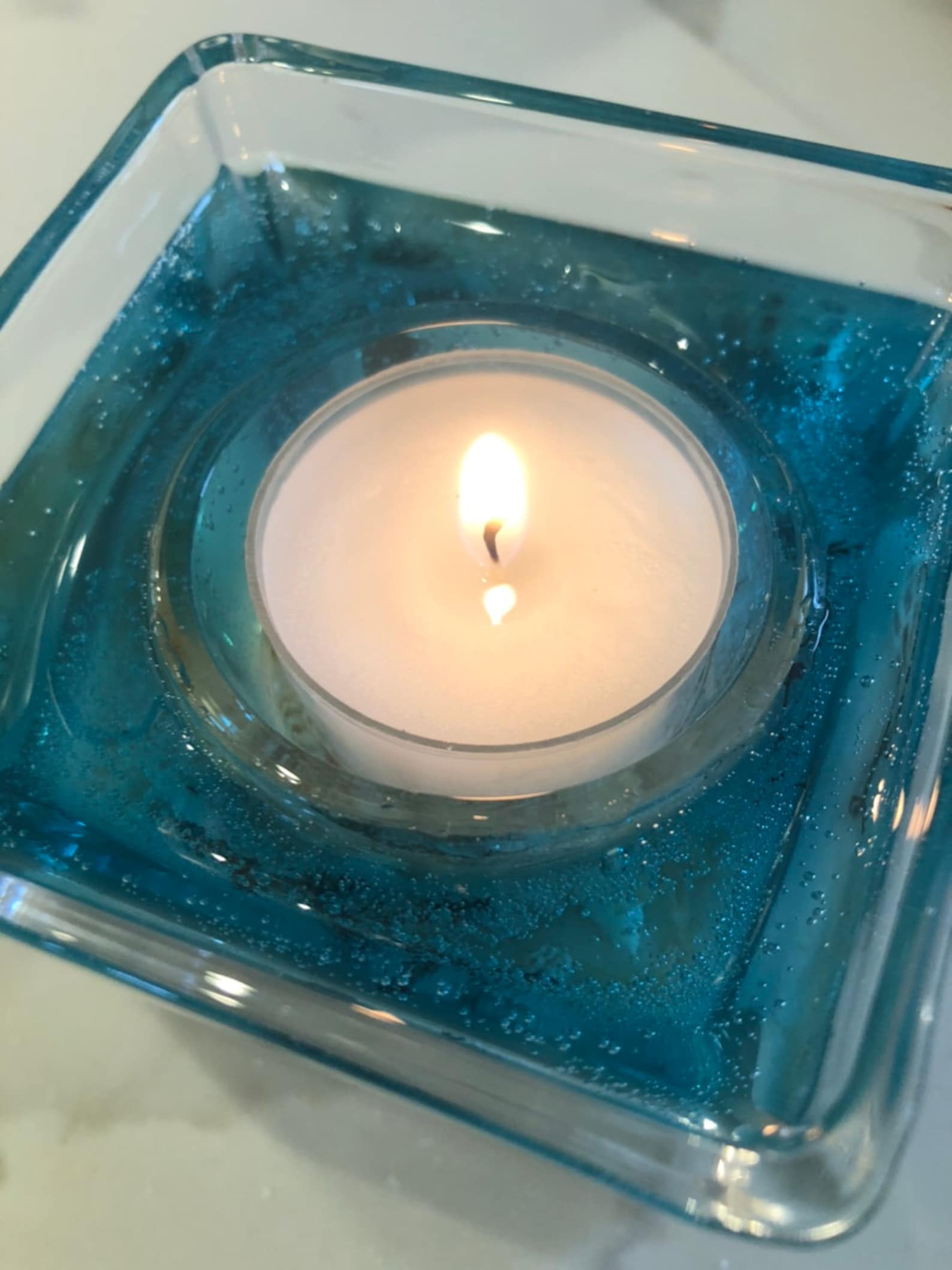 Beach Tealight gel candle holder Etsy