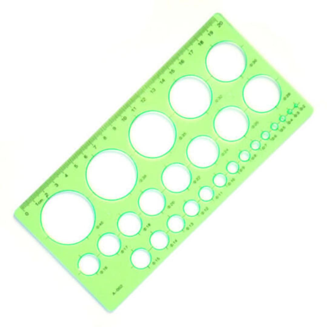 Circle Template Stencil 1mm to 40mm Plastic 27 Circle Etsy