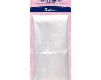 Stabilisateur de tissu pour ourlet soluble dans l'eau - 73 x 100 cm