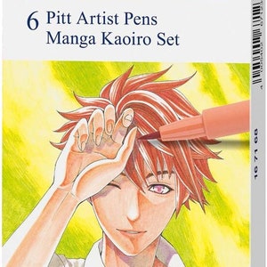 Pitt Artist Pen, Manga Kaoiro Set - Wallet of 6 - #167168 – Faber-Castell  USA