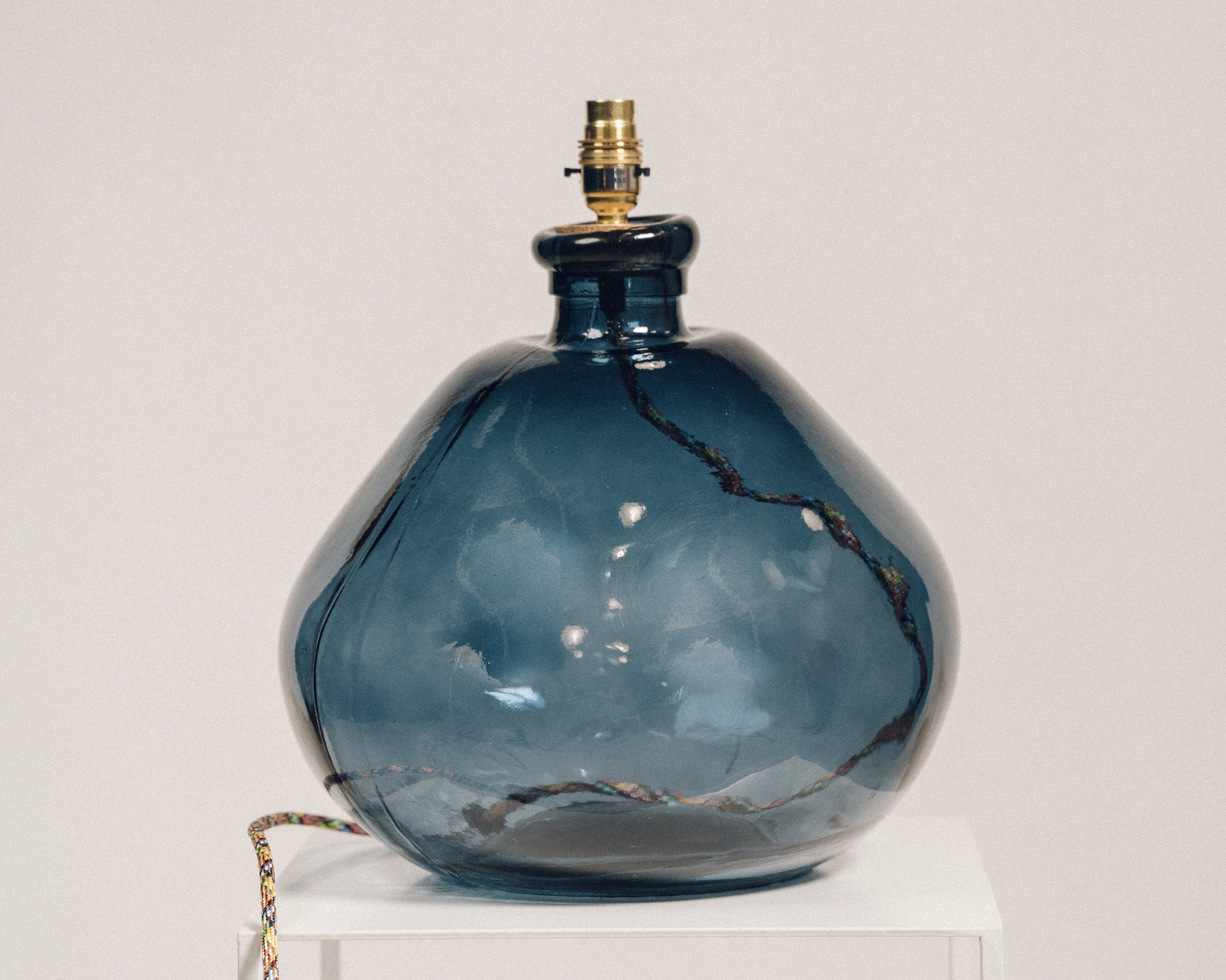 Recycled cheap glass lampshade