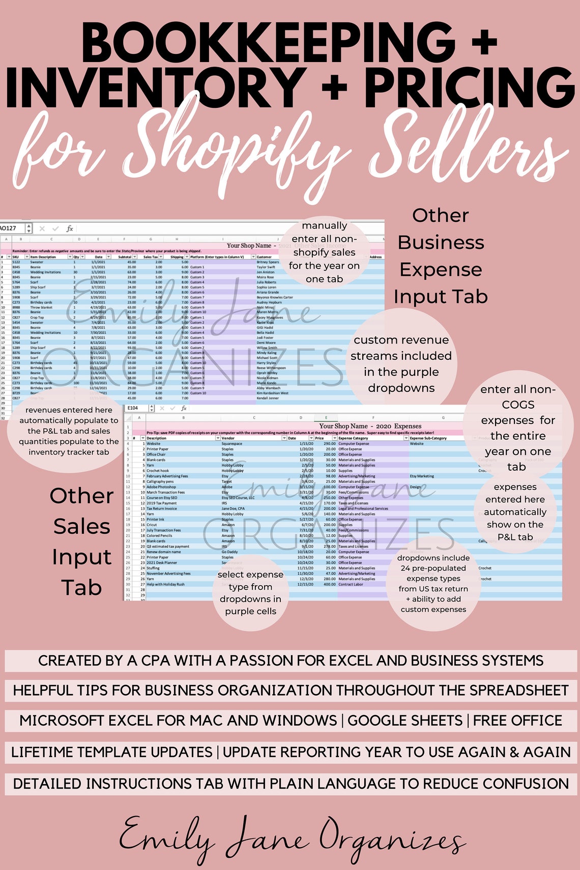 Shopify Inventory Template Shopify Inventory Template