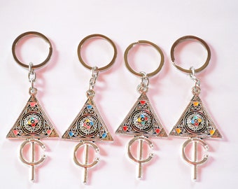Amazigh Berber keyring craft moroccan metal key chain