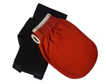 Kessa Glove Shower Hamam Exfoliating + Kessa Mitt rear strap For the back scrub