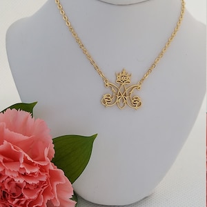 Gold over 925 Sterling Silver "Ave Maria" Necklace™