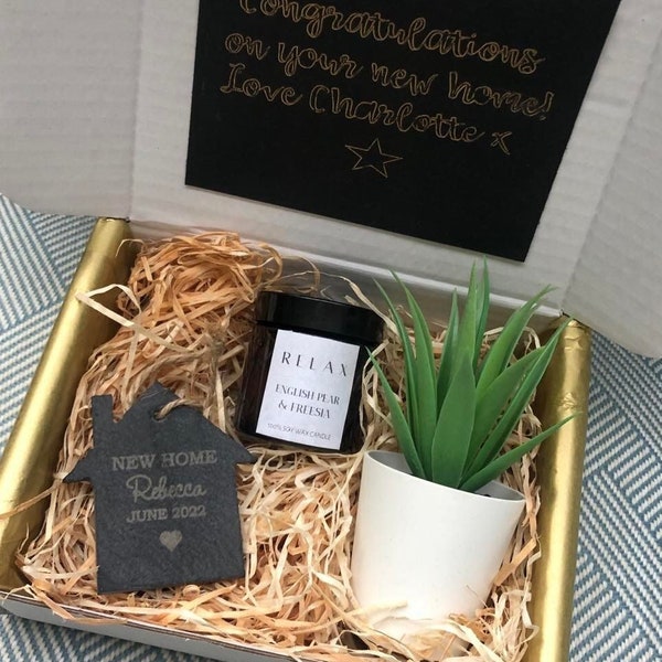 New Home Gift Set, New Home Owner Box, New House, Present for Couples, New House, First Time Buyer, Congratulations, Moving in Token Present