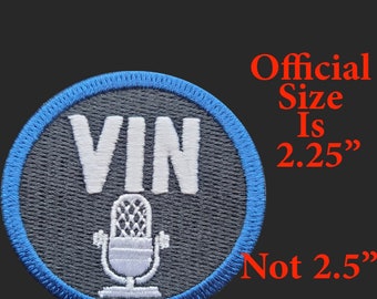Fast Ship Vin Scully Memorial PATCH LA DODGERS Los Angeles Microphone Baseball Jersey Sleeve Patch