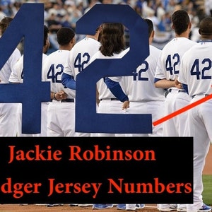 Dodgers jersey numbers best sale
